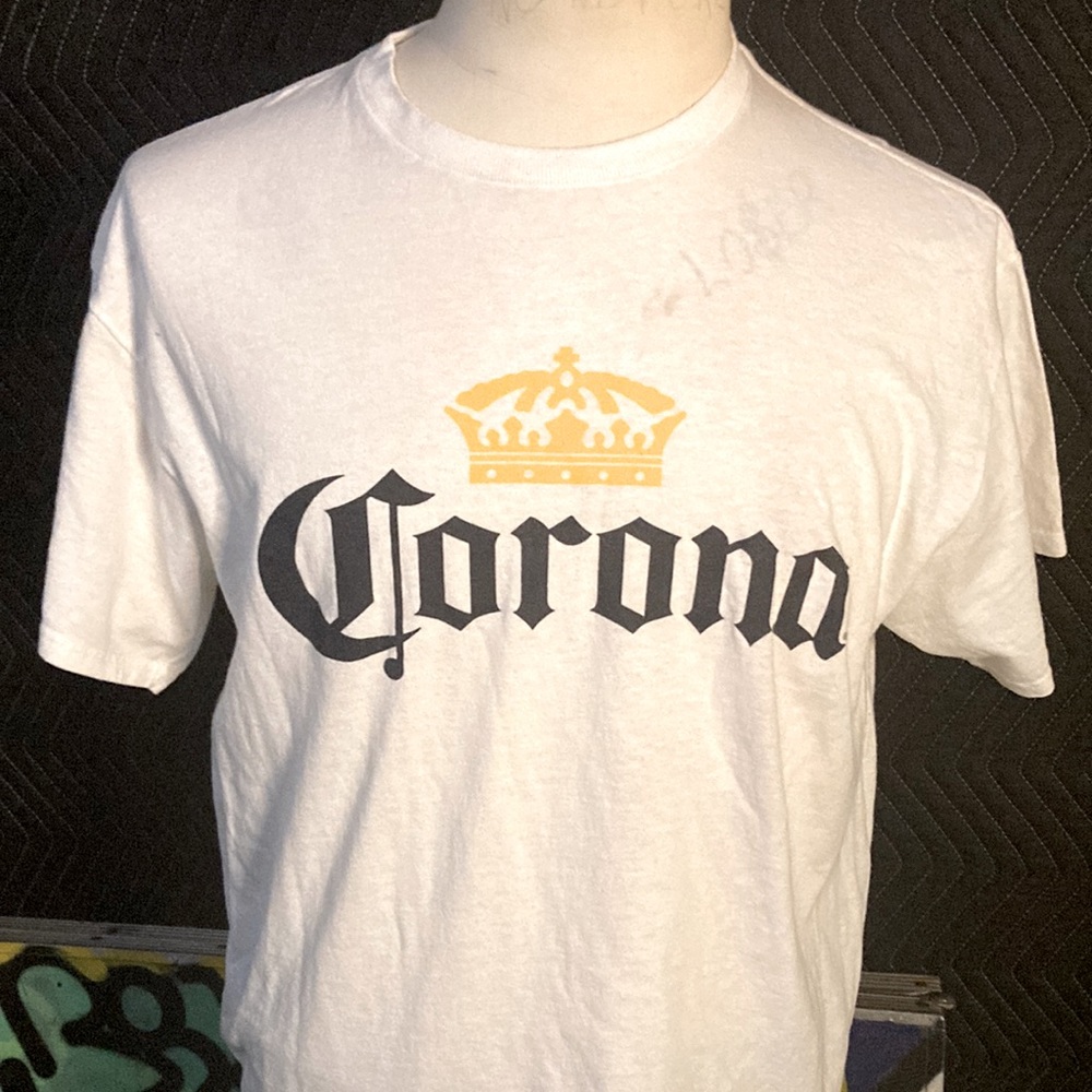 Corona T-shirt, white large